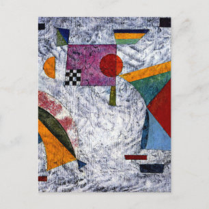Carte Postale Kandinsky - Illuminations, oeuvres colorées, 