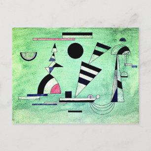 Carte Postale Kandinsky - Immergé dans le vert, oeuvre populaire
