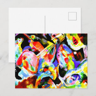 Carte Postale Kandinsky - Improvisation du Déluge,