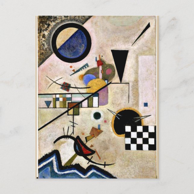 Carte Postale Kandinsky - Les accords s'opposent (Devant)