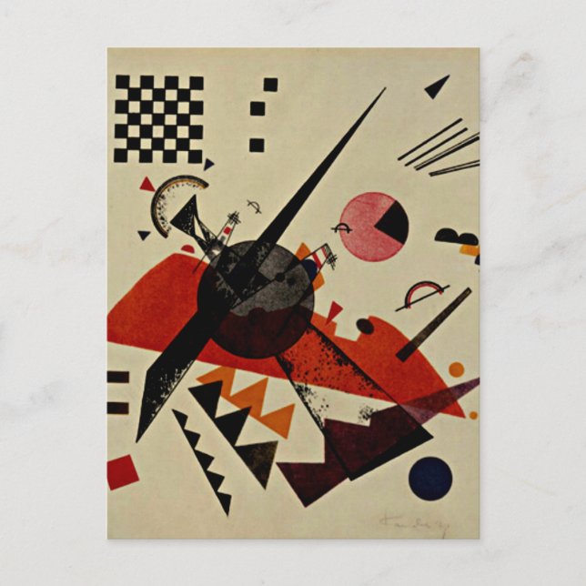 Carte Postale Kandinsky - Orange (Devant)
