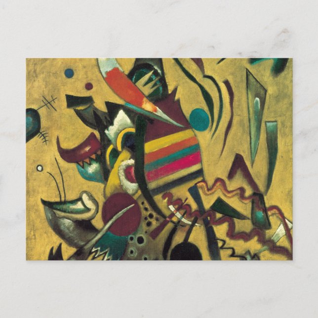 Carte Postale Kandinsky Points Peinture en toile Abstraite (Devant)