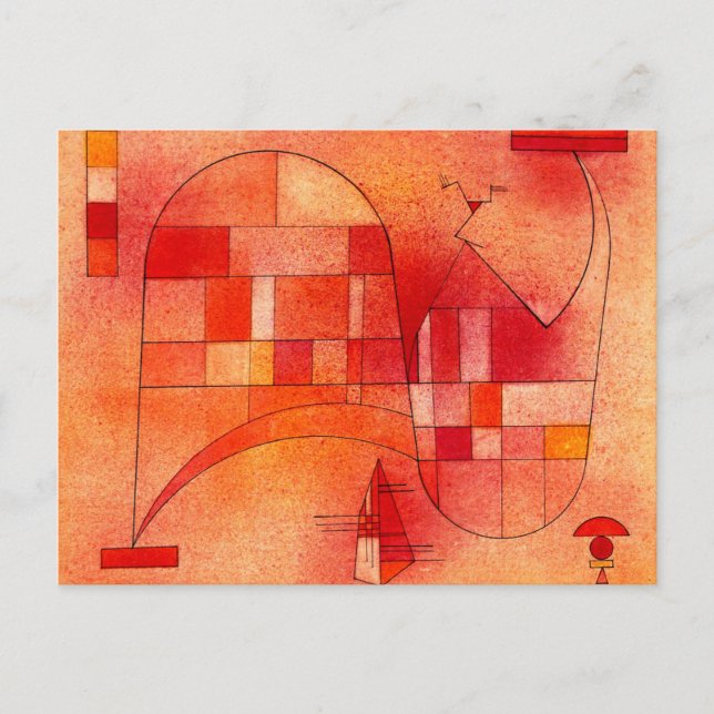 Carte Postale Kandinsky - rose jaune (Devant)