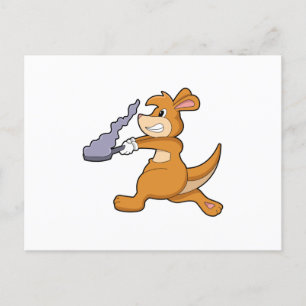 Carte Postale Kangaroo as Cook