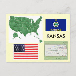 Carte Postale Kansas, États-Unis