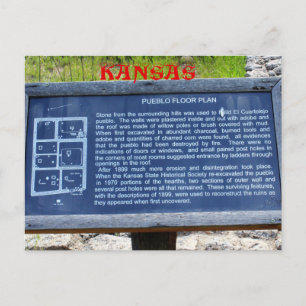 Carte postale Kansas Pueblo Floor