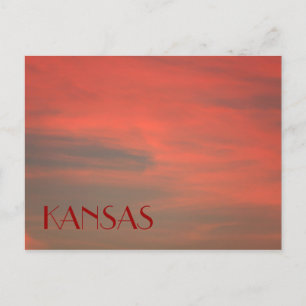 Carte postale KANSAS Red Sky