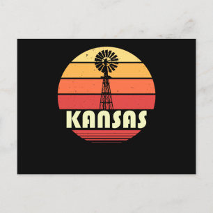 Carte Postale Kansas Retro