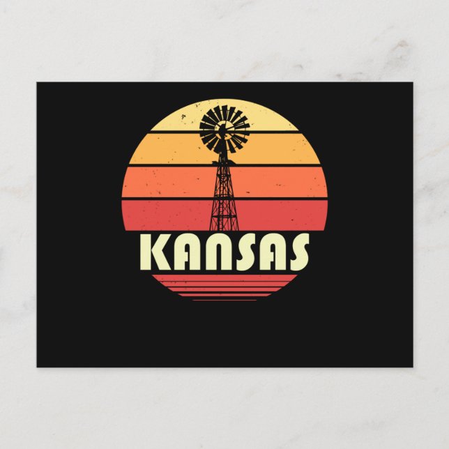 Carte Postale Kansas Retro (Devant)