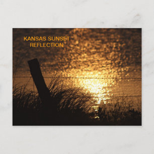 Carte postale KANSAS SUNSET REFLECTION