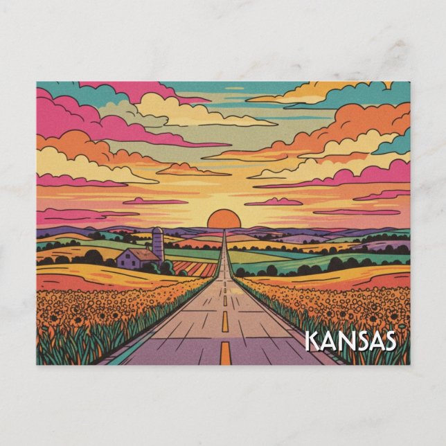 Carte Postale Kansas Travel (Devant)