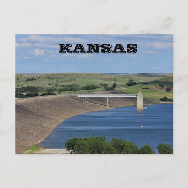 Carte postale Kansas Wilson Lake au sud de Lucas K (Devant)
