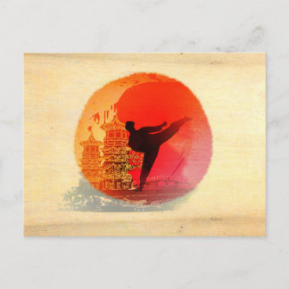 carte postale karaté