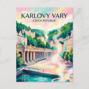 Carte Postale Karlovy Vary République tchèque