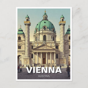 Carte Postale Karlskirche Karlsplatz Vienne Autriche Voyage