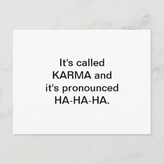 Carte postale Karma