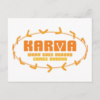 Carte Postale Karma Boomerang