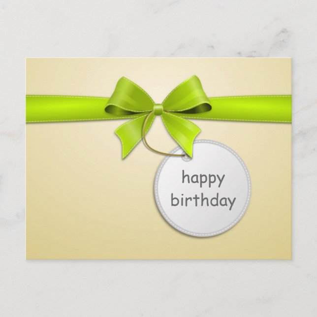Carte Postale Karte Postkarte Schleife fête son anniversaire (Devant)