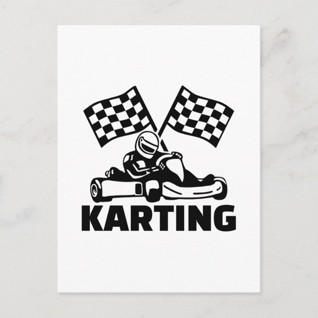 Carte Postale Karting (Devant)
