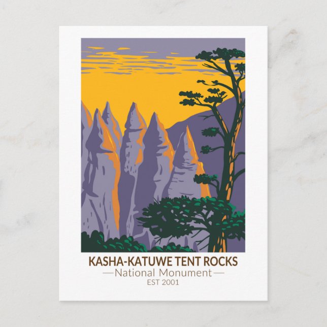 Carte Postale Kasha - Monument national de Katuwe Tent Rocks (Devant)