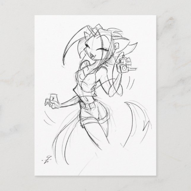 Carte Postale Kat IPod (Devant)