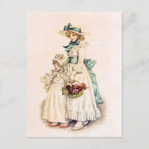 Carte Postale Kate Greenaway : Soeurs