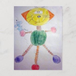 Carte Postale Katze und Maus