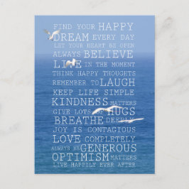 Carte Postale Kauai Hawaii Ocean Birds Citations inspirantes