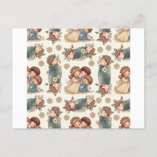 Carte postale Kawaii Couple