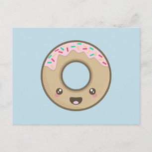 Carte Postale Kawaii Donut