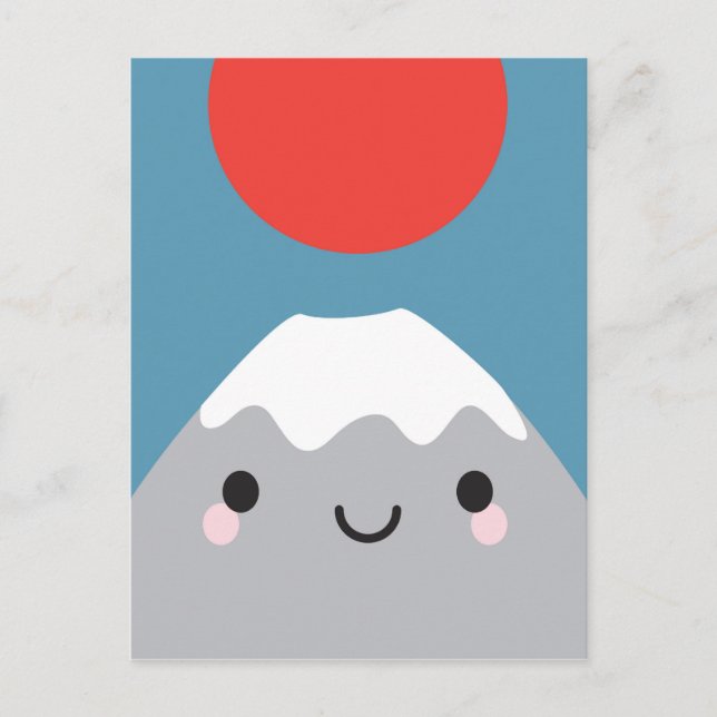 Carte Postale Kawaii Mt Fuji San (Devant)