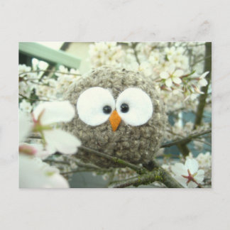 Carte Postale Kawaii Oliver le hibou