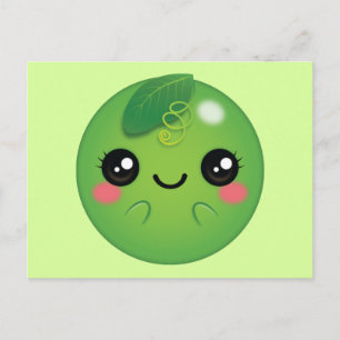 Carte Postale Kawaii Pea
