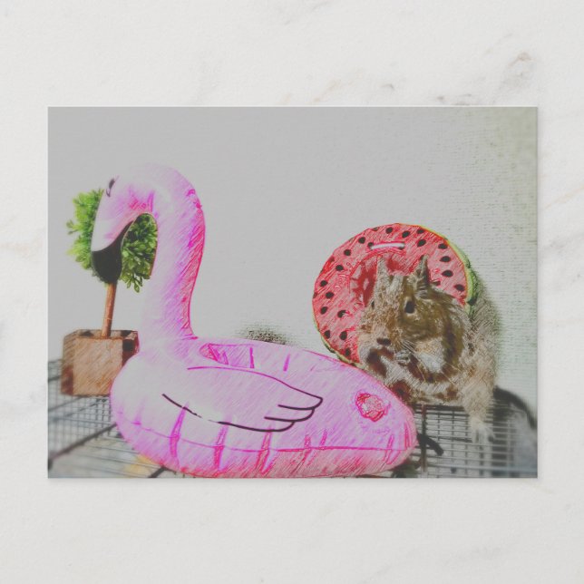 Carte Postale Kawaii ♡ petit animal (Devant)