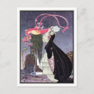 Carte Postale Kay Nielsen - En poudre et en crinoline