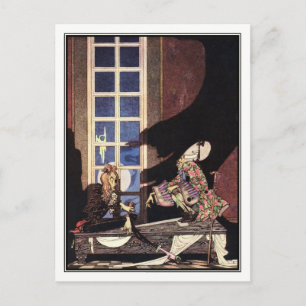 Carte Postale Kay Nielsen - En poudre et en crinoline