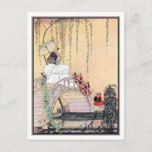 Carte Postale Kay Nielsen - En poudre et en crinoline
