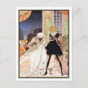 Carte Postale Kay Nielsen - En poudre et en crinoline