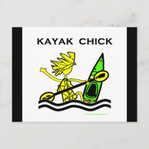 Carte Postale Kayak Chick Designs & Things