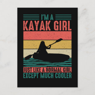 Carte Postale Kayak fille mais Glacière