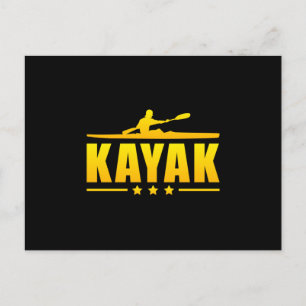 Carte Postale Kayak Kayak Canoë Pagaie Canoë Amusant Cadeau
