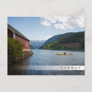 Carte Postale Kayaking the Hardangerfjord en Norvège
