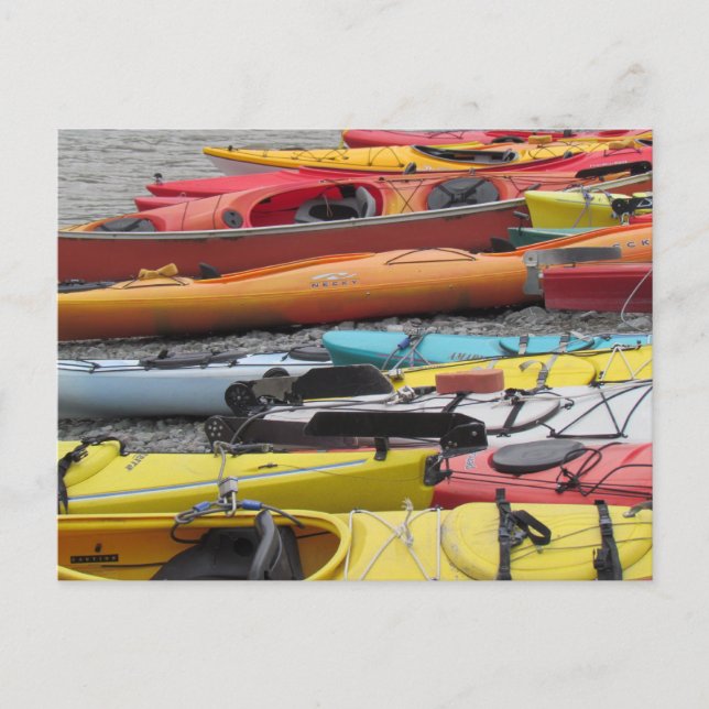 Carte Postale Kayaks en Alaska (Devant)