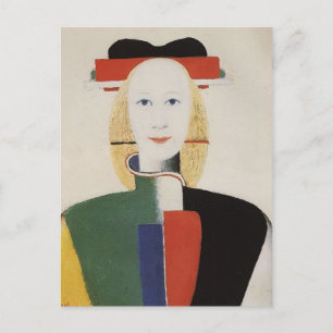 Carte Postale Kazimir Malevich - Fille avec un peigne dans ses c