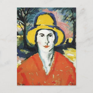 Carte Postale Kazimir Malevich - Portrait de femme en Casquette 