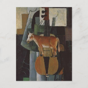 Carte Postale Kazimir Malevich - Vache et bourrage