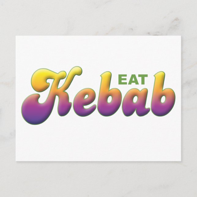 Carte Postale Kebab, Mange (Devant)