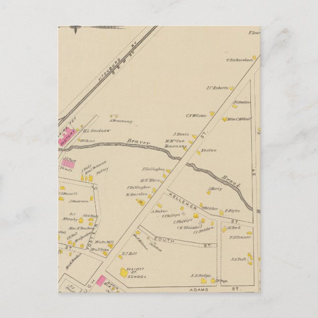 Carte Postale Keene, Ward 1 (Devant)