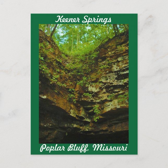 Carte Postale Keener Springs Poplar Bluff Missouri (Devant)
