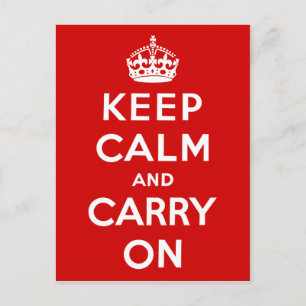 Carte Postale Keep Calm and Carry